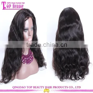 Qingdao Supplier Wholesale Cheap Wavy Natural Girl Hair Wig 100% Unprocessed Natural Hair Wig thumbnail-2