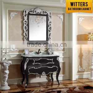 Top Cheap Black Elegant Bathroom Cabinet India thumbnail-1