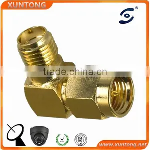 Golden RP SMA MALE to FEMALE Bulkhead Connector thumbnail-1
