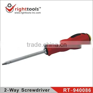 RIGHTTOOLS RT-940086 2 Way Rubber Handle Screwdriver thumbnail-1