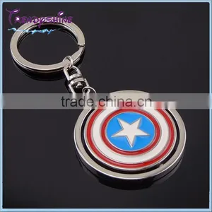 Cheap Silver Custom Made Metal American Keychain thumbnail-1