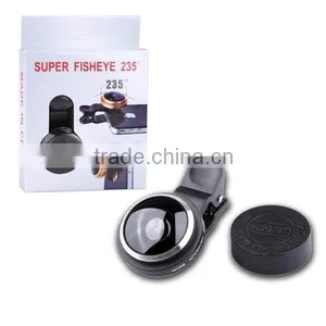 High-end Universal Clip 235 Degree Super Fisheye Lens for All Brand Cellphone IPhone 4S 5S 6 Plus Samsung S4 thumbnail-1