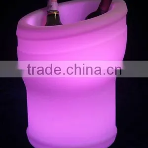 Led Illuminated Rectangle or Square or Tall Round Big Beer Ice Bucket thumbnail-2