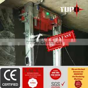the First Machine Rendering Smoothly With Cement and Mortar Plastering Tools thumbnail-5