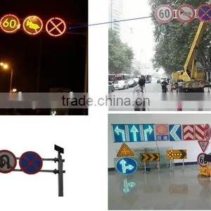 Solar Speed Limited Sign/solar Traffic Signal/led Outdoor Signal Light thumbnail-3