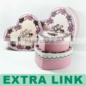 Custom Logo Design Storage Distribution Kraft Paper Gift Heart Shaped Packaging Chocolate Box thumbnail-3