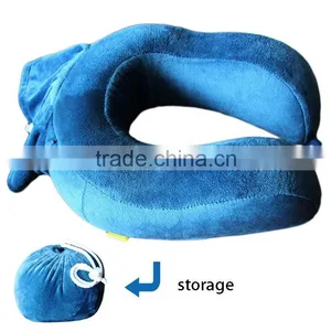 Foldable Memory Foam Travel U Shape Neck Pillow With Portable Bag thumbnail-4