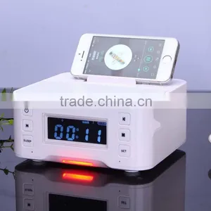 Stereo NFC-Enabled 3D Surround Sound Speaker With Mobile Phone Docking Station, Dual Alarm With Snooze Function thumbnail-3