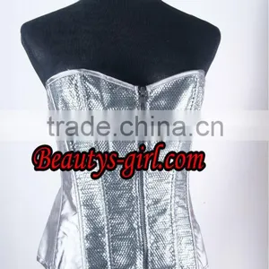 Hot Sale Silvery Fashionable Sexy Corset Lingerie For Party thumbnail-1