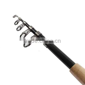 Chinese Cheap Solid Fiber Glass Fishing Rods Cork Handle thumbnail-4