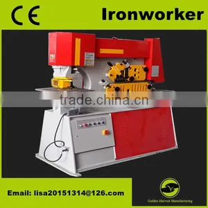 900KN Hydraulic Ironworker 90T Punching and Shearing Machine thumbnail-1