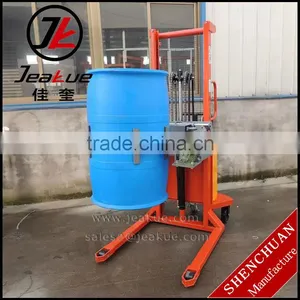 360 Deg Rotating Semi Electric Clamp Oil Drum Lifter With Rotating Clamp Forklift thumbnail-1