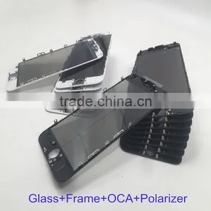Glass Lens +Frame +oca 4 in 1 Film+Polarizer Film for Iphone 7 7P for Iphone 6 6S for Iphone 6P 6SP thumbnail-2