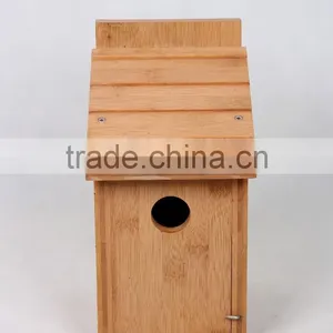 Bamboo Bird House for Wholesale thumbnail-1