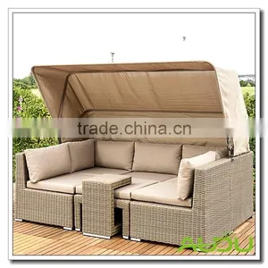 Audu All Weather Steel Day Beds Outdoor Rattan thumbnail-1