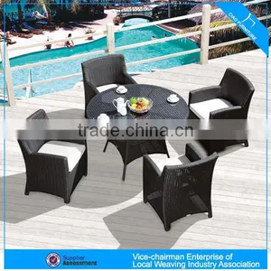 High Quality Outdoor Furniture Hotel Wicker Rattan Dining Table and Chair(8014T) thumbnail-1
