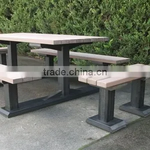2015 Outdoor Waterproof Wooden Plastic Composite WPC Garden Bench /outdoor Furniture thumbnail-2
