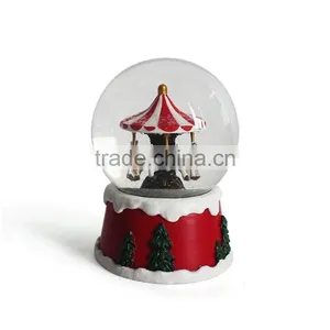 2015 Handmade Carousel Inside Glass Globe thumbnail-4