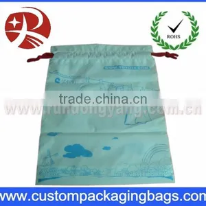 Plastic Polyester Drawstring Bags for Shopping Clothing Packing thumbnail-1