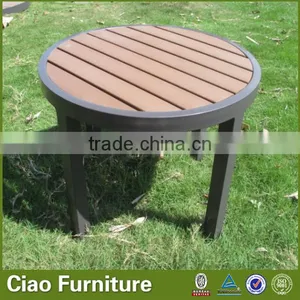 Outdoor Waterproof Teakwood on Top Small Side Table thumbnail-2