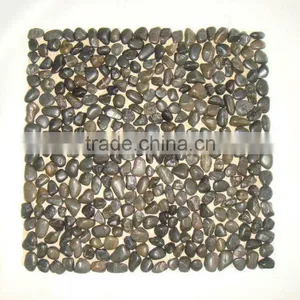 Colorful Polished River Pebble Mosic Patten Tile / Cobble thumbnail-1