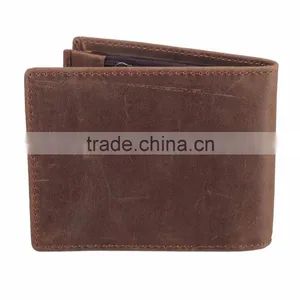 2017 Custom Desgin RFID Genuine Leather Wallets Personalize Leather Wallet India thumbnail-1
