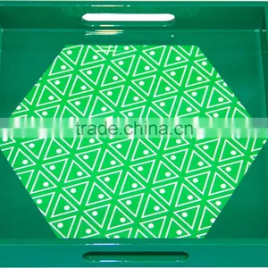 Square Lacquered Serving Tray thumbnail-5