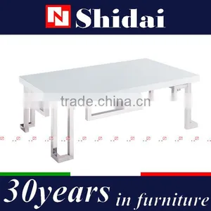 Stainless Steel coffee Table / Decorative Metal Coffee Table Legs / Fancy Glass Coffee Table TA95 thumbnail-1