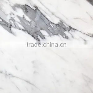 Cheap Flooring Designs Natural Stone High Glossiness White Marble Tile thumbnail-2