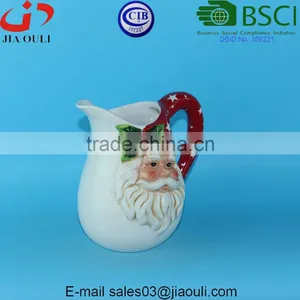 Christmas Decoration Ceramic Milk Cup, Santa Claus Flower Vase thumbnail-5