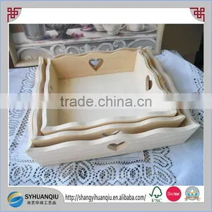 Kitchen Decor Painting Small Wooden Vegetable Tray thumbnail-1