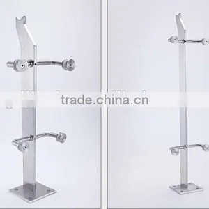 DIY Stainless Steel Glass Balcony Post Glass Balustrade thumbnail-2