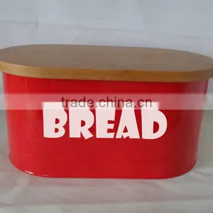 Food-grade Bread Bin With Bamboo Lid thumbnail-1