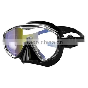 CE Approval Silicone Diving Mask With Mirrored Lens,diving Equipment for Spearfishing (MM-100) thumbnail-4