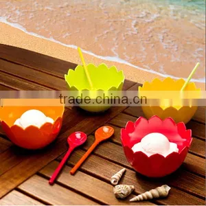 Lotus 4-piece Serving Bowl Set Custom,2015 Fresh Lotus Plastic Serving Bowl,Plastic Serving Bowl Set Wholesale thumbnail-1
