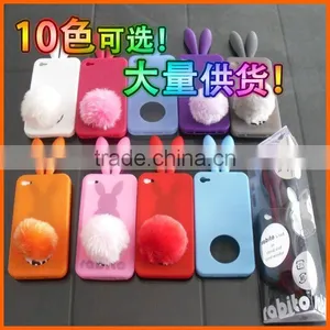 Rabbit Shape Silicone Skin Cover for Iphone thumbnail-1