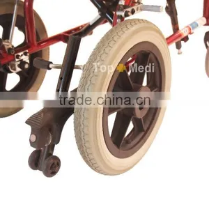 Lightweight Manual Foldable Aluminum Disabled Baby Wheelchair for Cerebral Palsy Children thumbnail-6