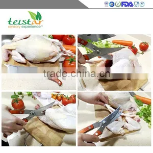 Manufacturers Selling Chicken Bone Cut Wooden Kitchen Scissors High-end Gift Box thumbnail-5
