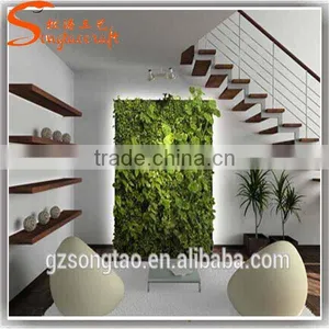 2016 New Product Plastics Vertical Green Grass Wall Decor Fake Plant Wall for Home thumbnail-1