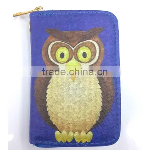 2015 New Fashion PU Leather Women Wallet Owl Printed thumbnail-2
