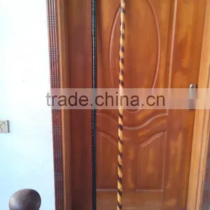Black 72" Rattan Bo Straight Staff Martial Arts Karate Practice Escrima Arnis Kali With Rubber Caps thumbnail-1