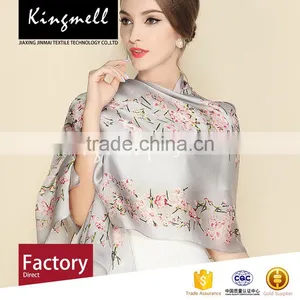 Custom Brand Names' Elegant Digital Print Silk Scarf thumbnail-1