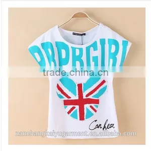 Girl Kids Fashion Printed Cotton T Shirt thumbnail-1