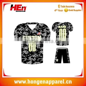 Hot Sale Sublimated Youth American Football Jersey Professional Wholesale /custom Design American Football Uniforms thumbnail-1