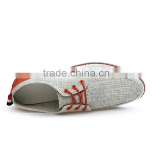 China Brand Fashion Linen Casual Shoes for Men, Adults Casual Canvas Shoes Sample High Quality for Male thumbnail-5