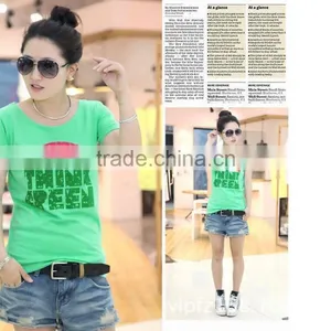 Print Custom Fashion Ladies Basic T-shirt Design Wholesale China Cabbage Price Come on thumbnail-5
