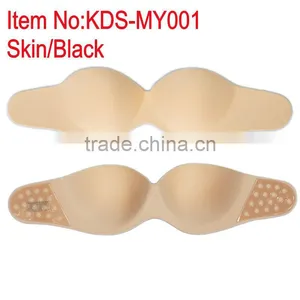 Sexy Open Photo Strapless Adhesive Transparent Cuup Bra Sets thumbnail-2