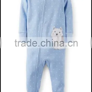 TinaLuLing Wholesale 100% Cotton Yellow Stripe Fish Funny Cartoon Footie Pajamas thumbnail-5