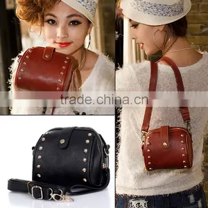 Artificial Leather Rivet Bag Mobile Phone Camera Bag Ladies Messenger Bag SV000197# thumbnail-1