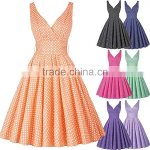 Walson Women's Floral 1950s Vintage Party Cocktail Swing Dresses thumbnail-1
